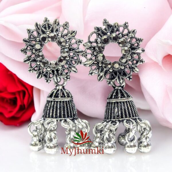 Oxidised Jhumka Earring For Women